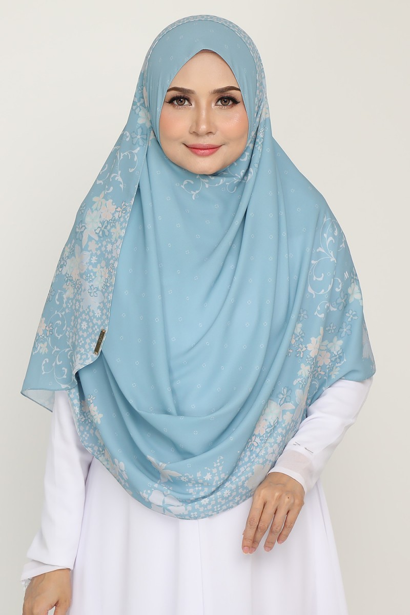 As-Is Instant Printed Khamsiyyah Celeste Teal