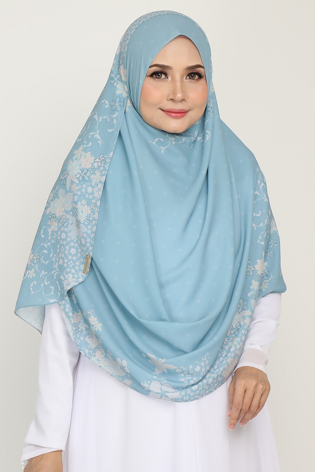 Instant Printed Khamsiyyah Celeste Teal