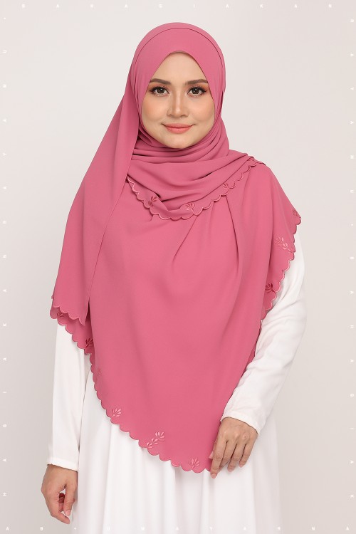 Shawl Sulam Cerice Puce