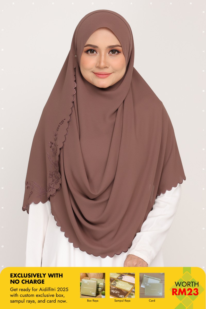 Shawl Sulam Choco Buff