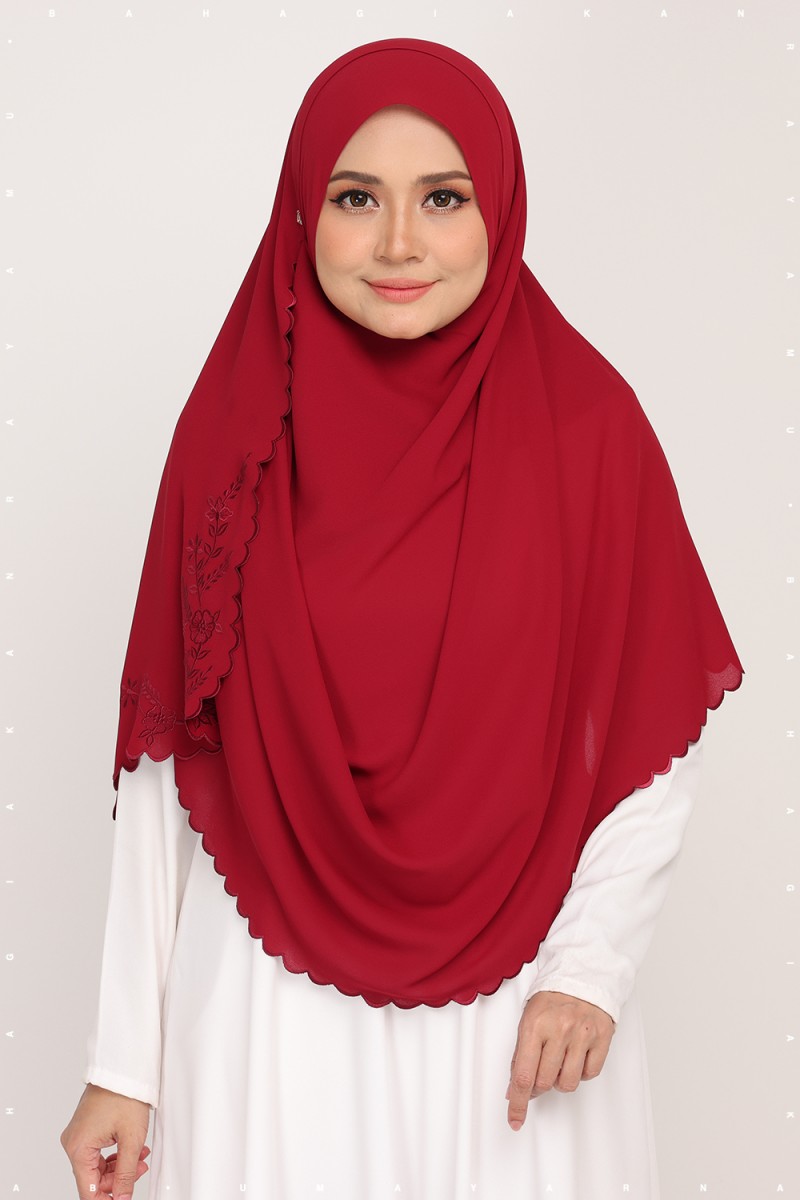 Instant Sulam Claret Red