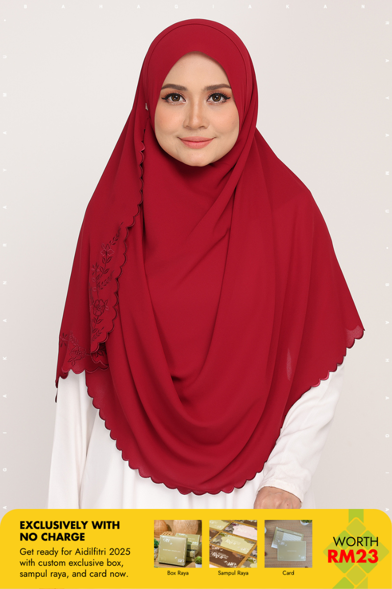 Instant Sulam Claret Red