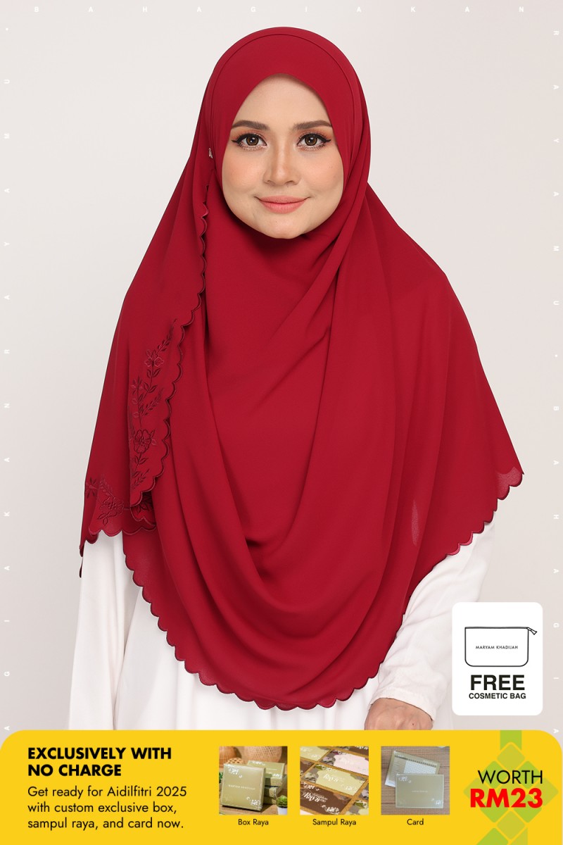 Instant Sulam Claret Red