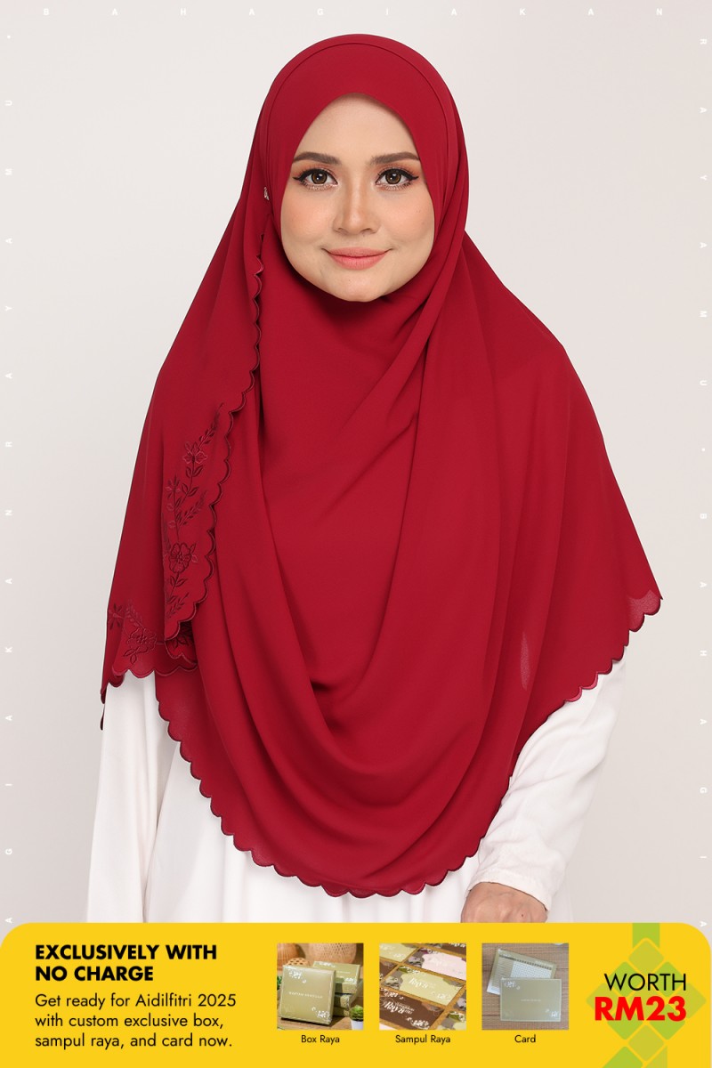 Instant Sulam Claret Red