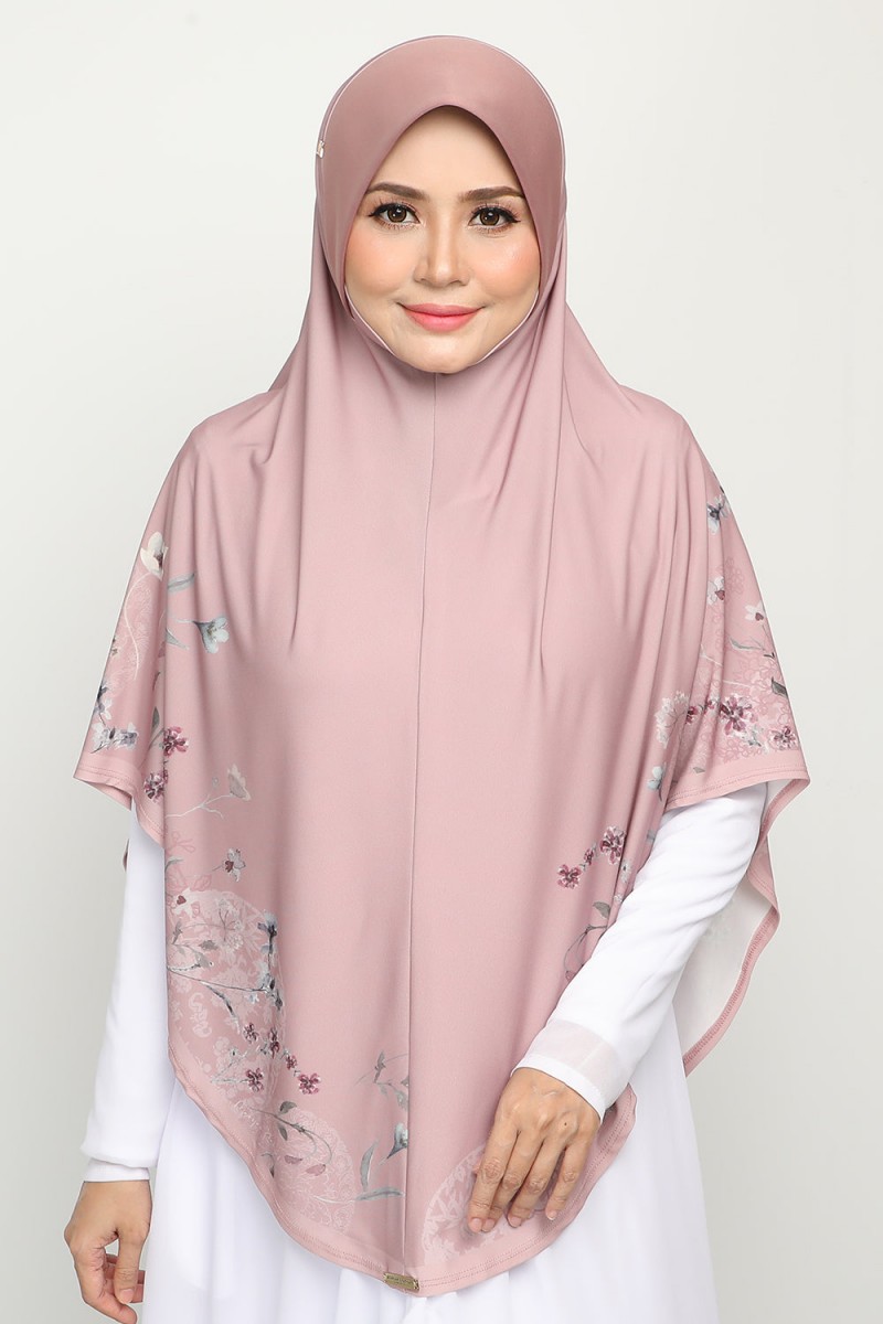 As-Is Sarung Printed Najdiyyah Coral Peach