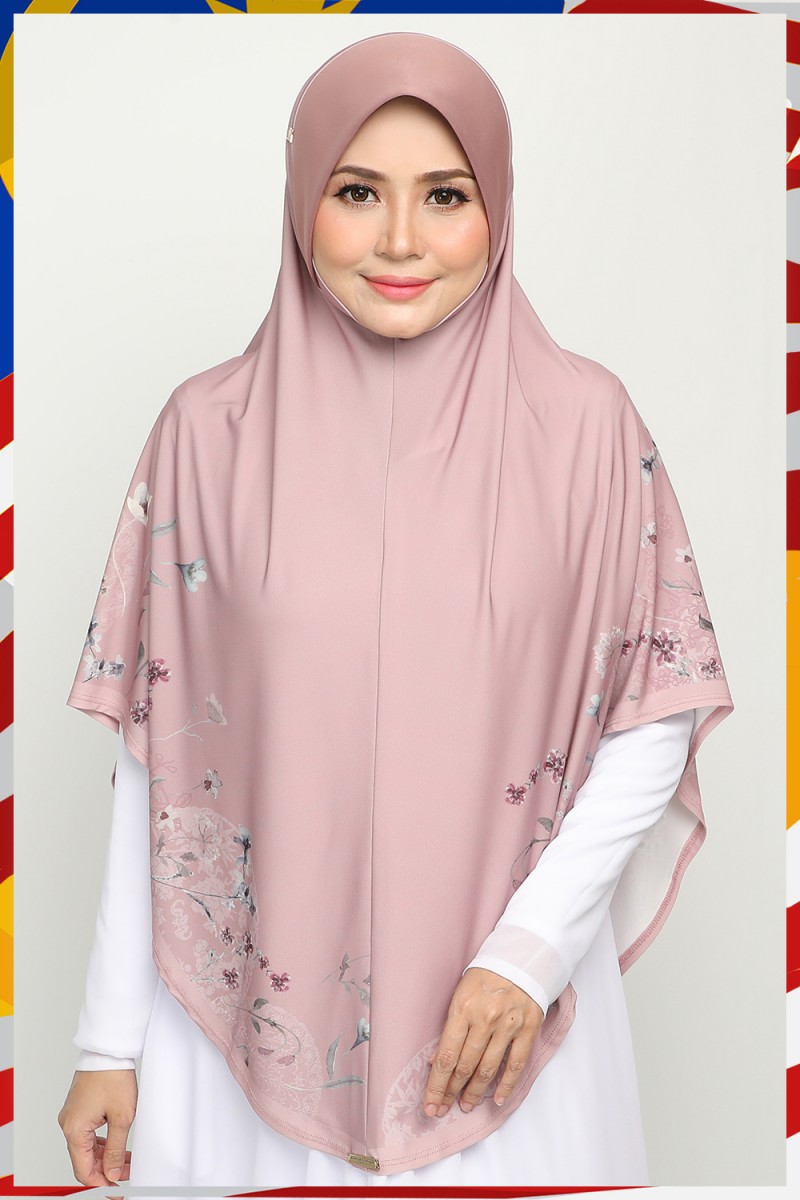 Sarung Printed Najdiyyah Coral Peach