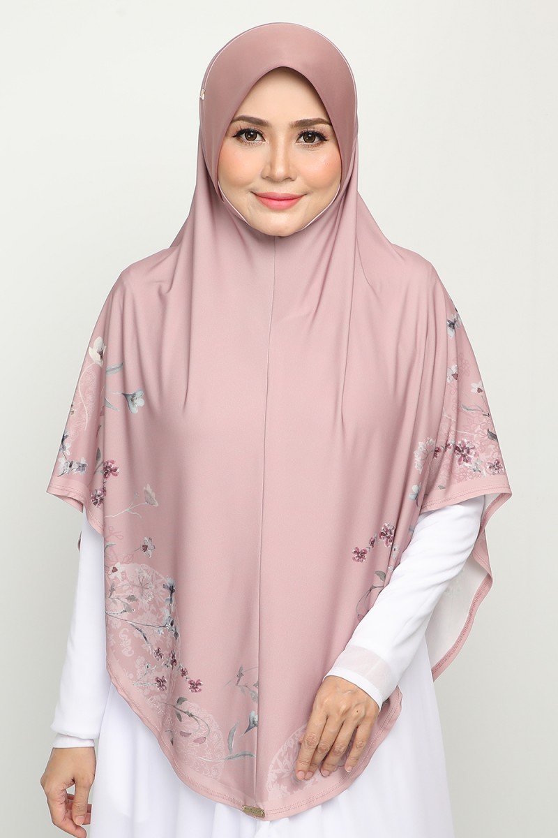 Sarung Printed Najdiyyah Coral Peach