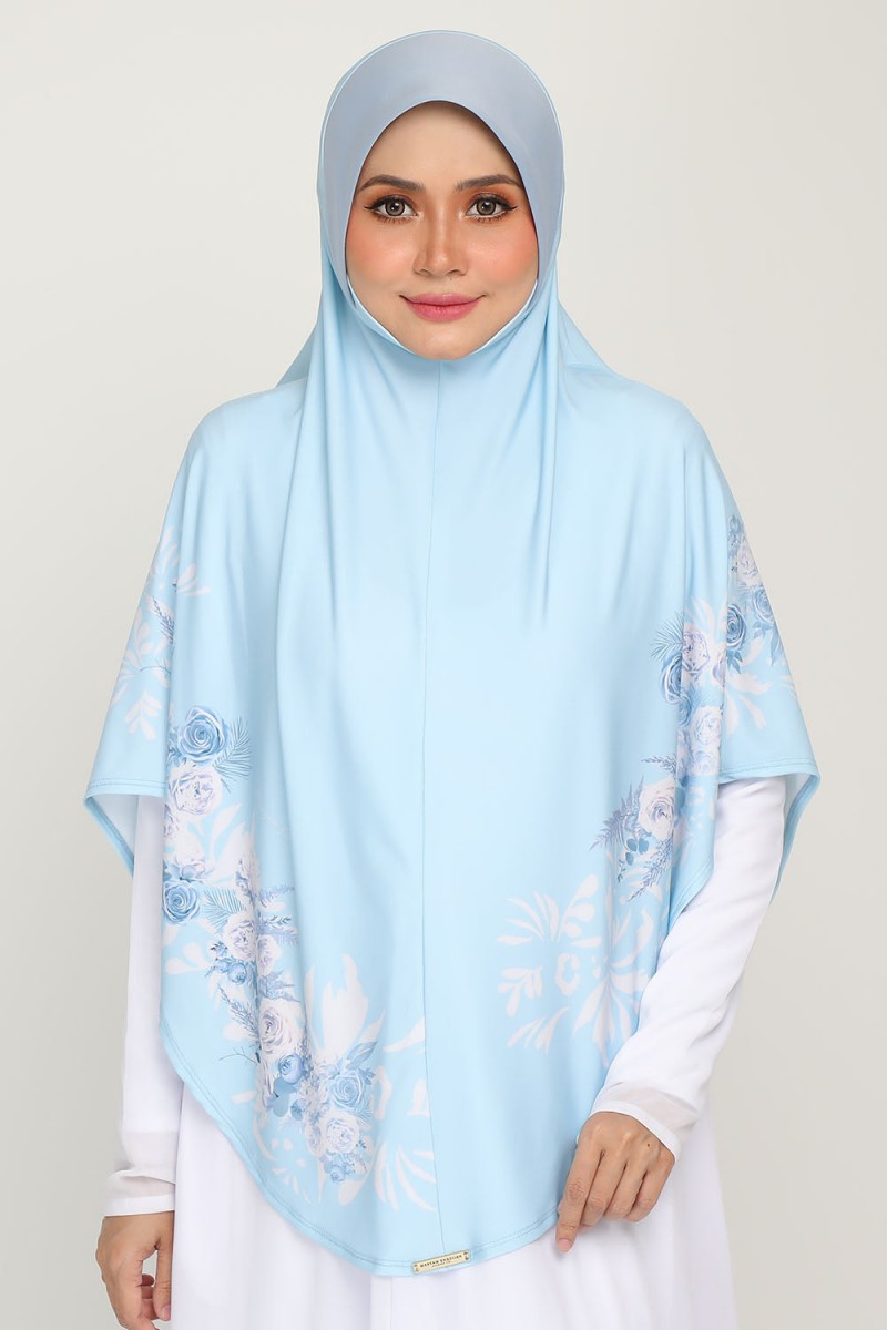 Sarung Printed Zahra Crystal Blue