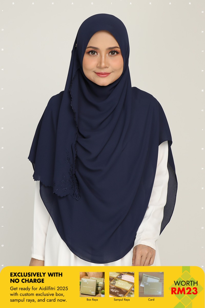 Umma Shawl Sulam Dark Yale