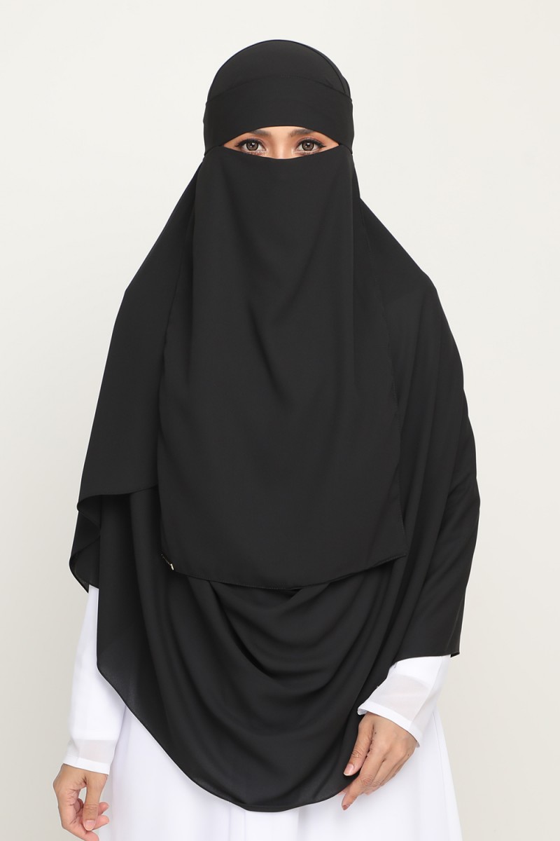 Niqab Dark Black