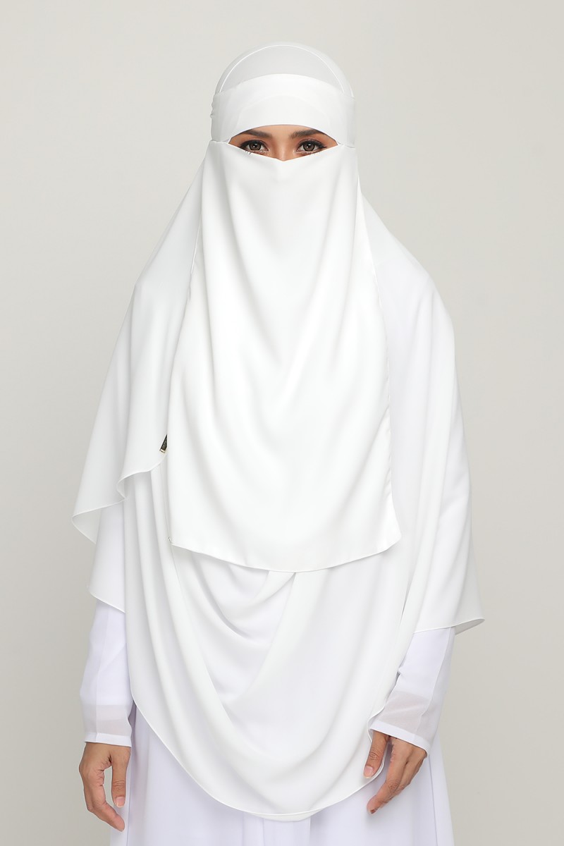 Niqab Pure White