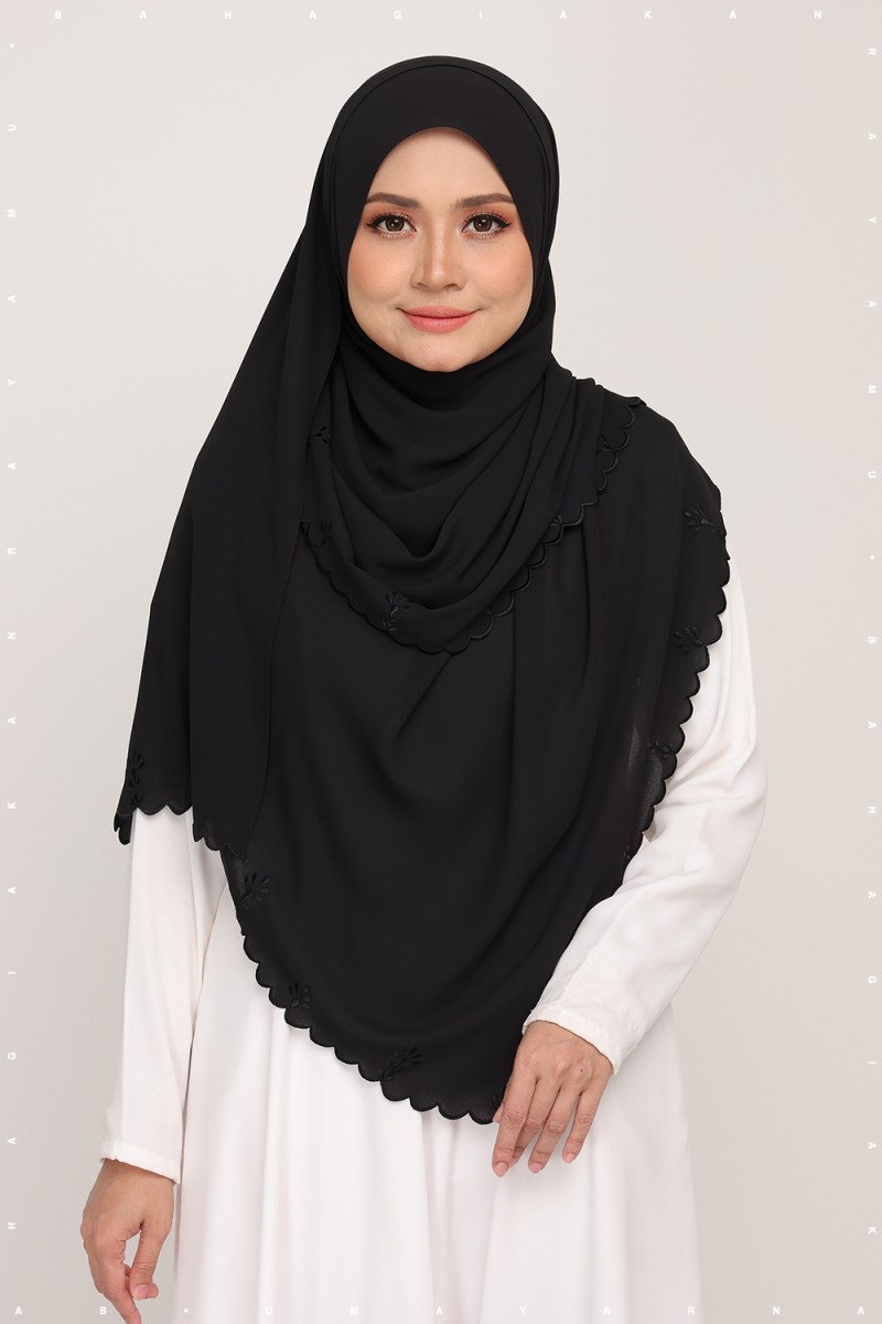 Shawl Sulam Dim Black