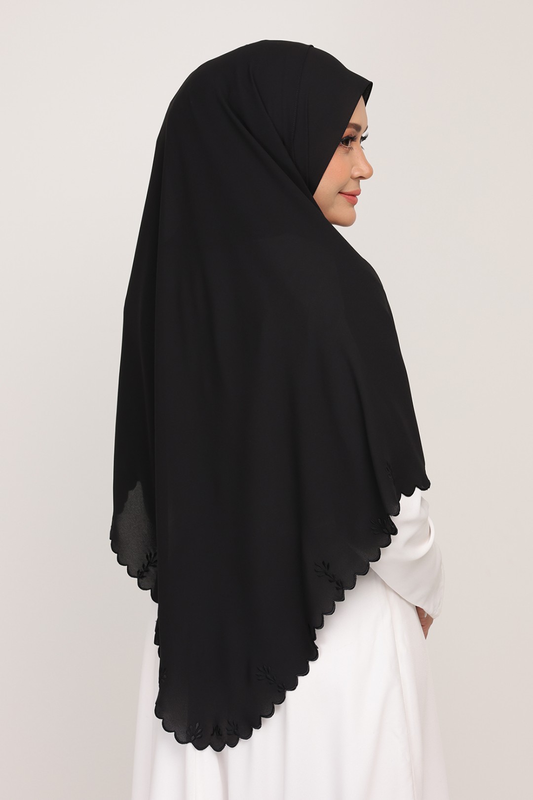 Shawl Sulam Dim Black