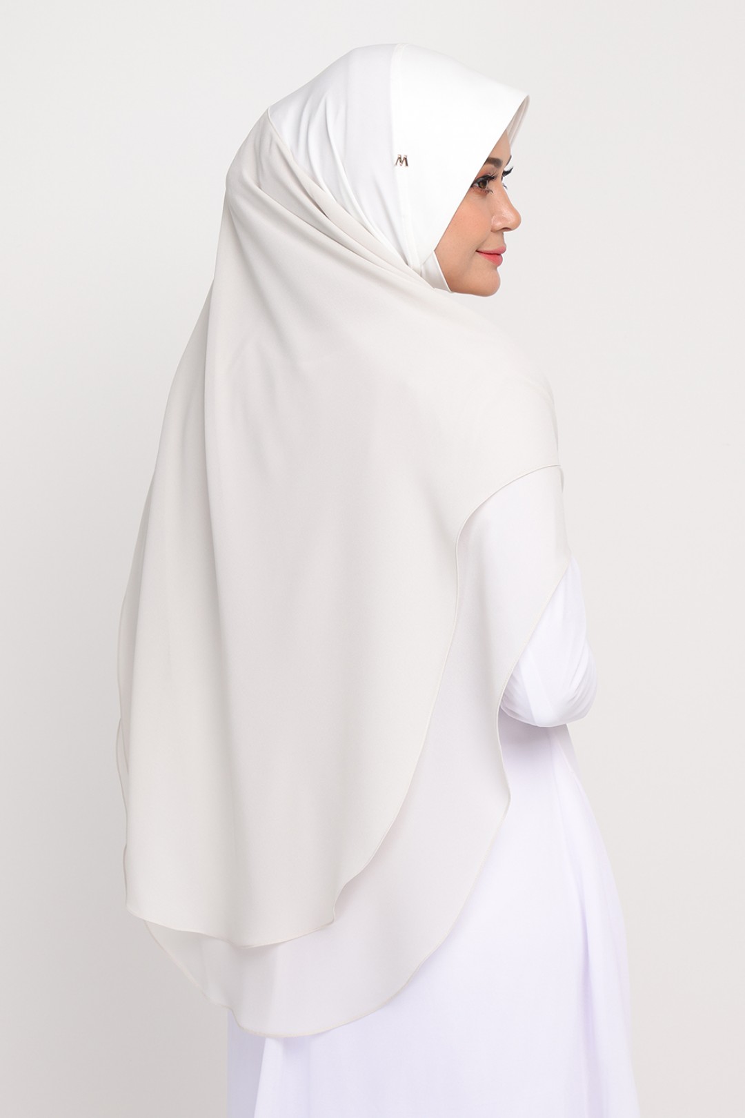 Khimar 3 Layer Eggshell White