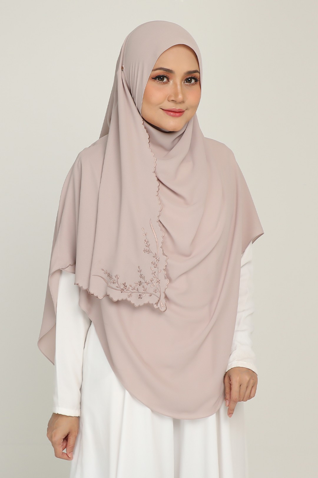 Umma Shawl Sulam Fairy Puce