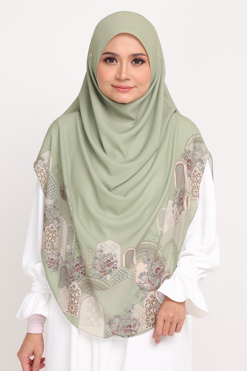 Umma Printed Raudhah Asparagus Green