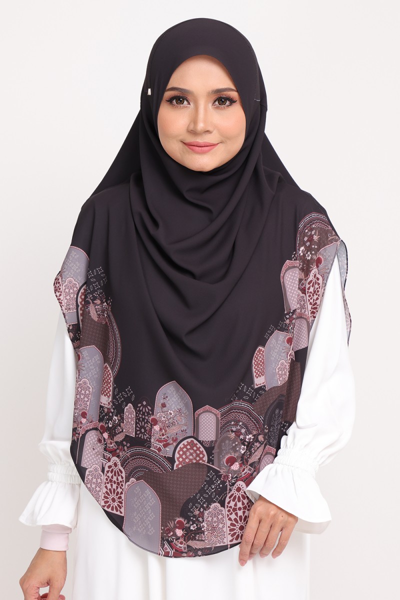 Umma Printed Raudhah Eerie Black