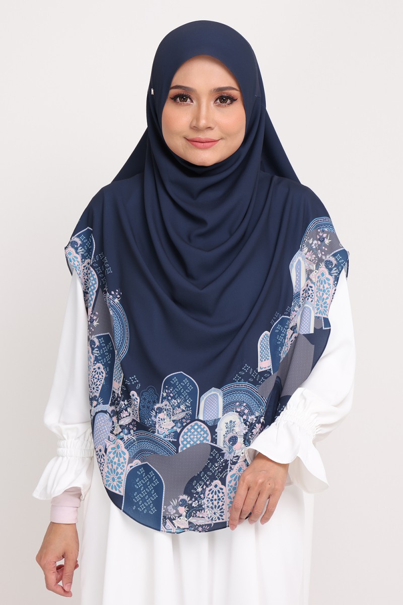 Umma Printed Raudhah Rich Blue