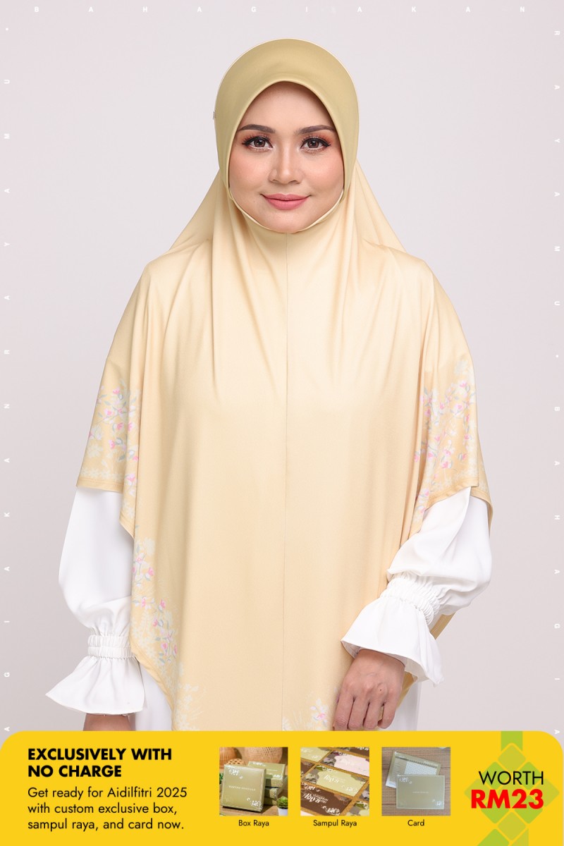 Sarung Printed Radiyyah Golden Vanilla