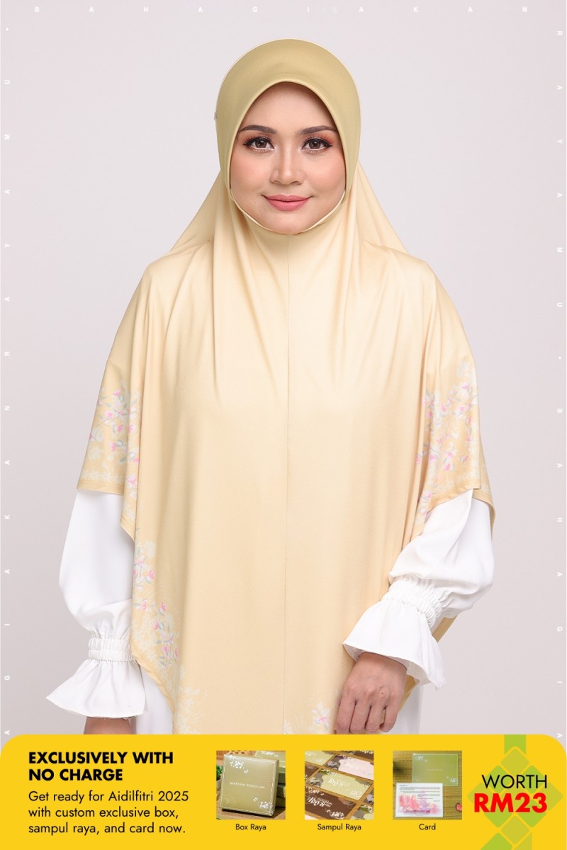 Sarung Printed Radiyyah Golden Vanilla