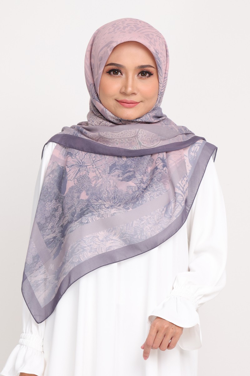 [SAMPLE]-Bawal Printed Hibiscus Pink