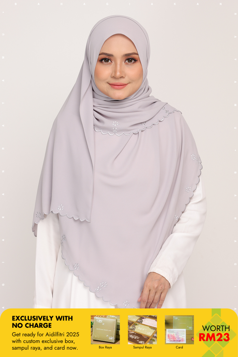 Shawl Sulam Platinum Ash