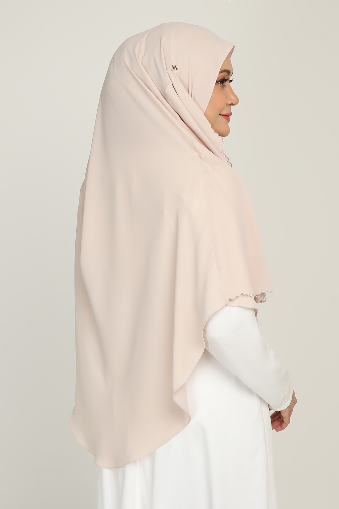 Umma Shawl Sulam Ivory Blush