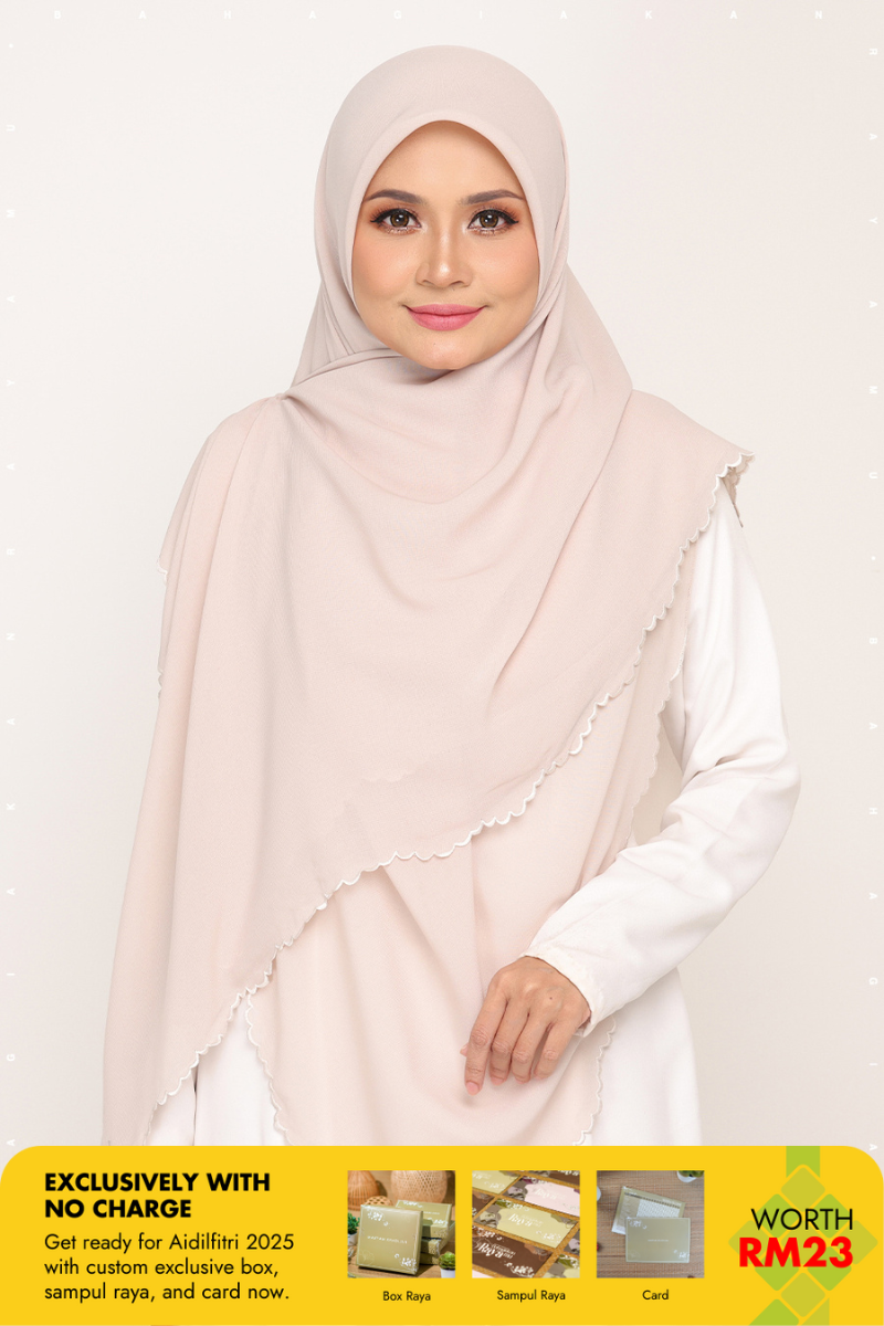 Bawal Sulam Ivory Pearl