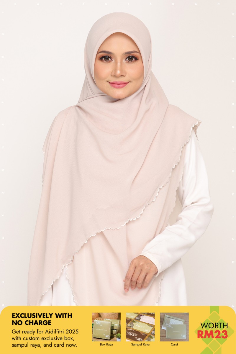 Bawal Sulam Ivory Pearl