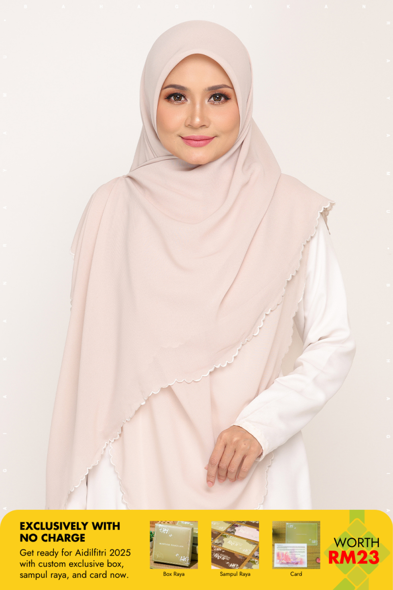 Bawal Sulam Ivory Pearl