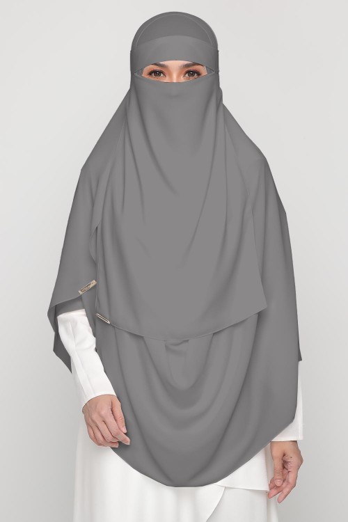 Niqab Gautlet Grey
