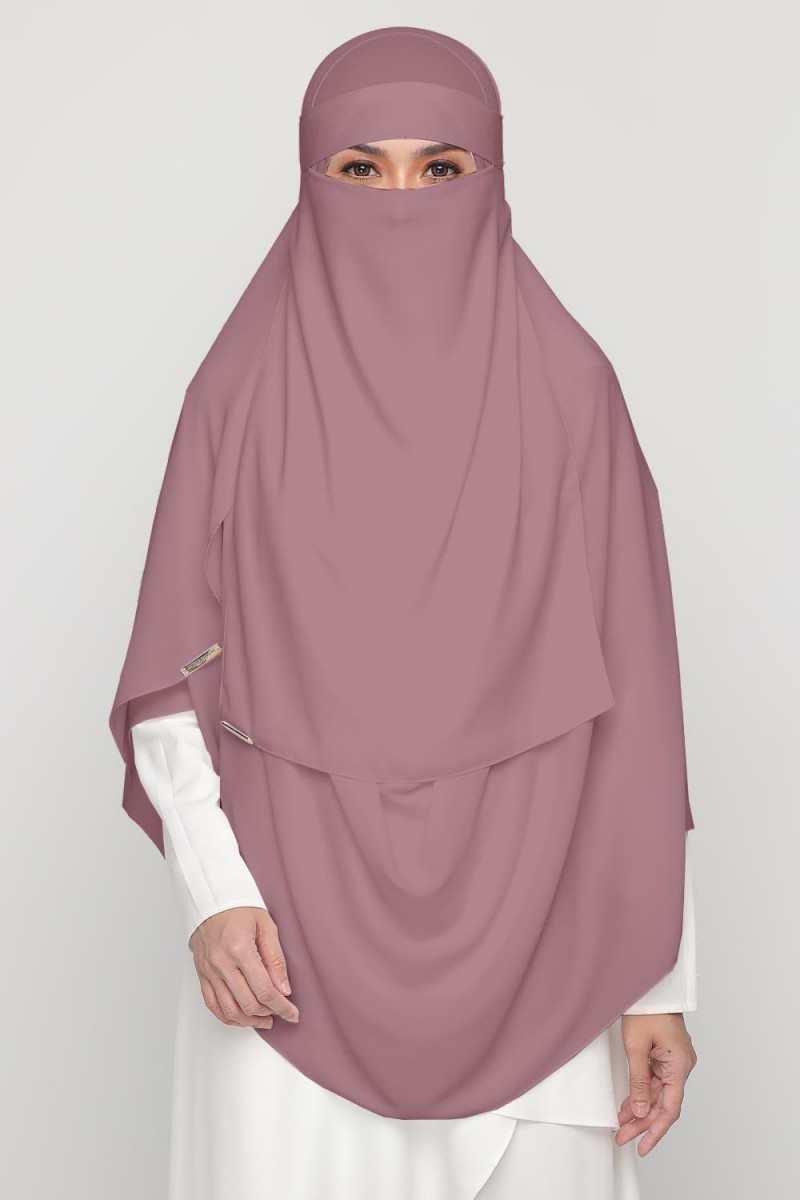 [AS-IS]- Niqab Pink Puce