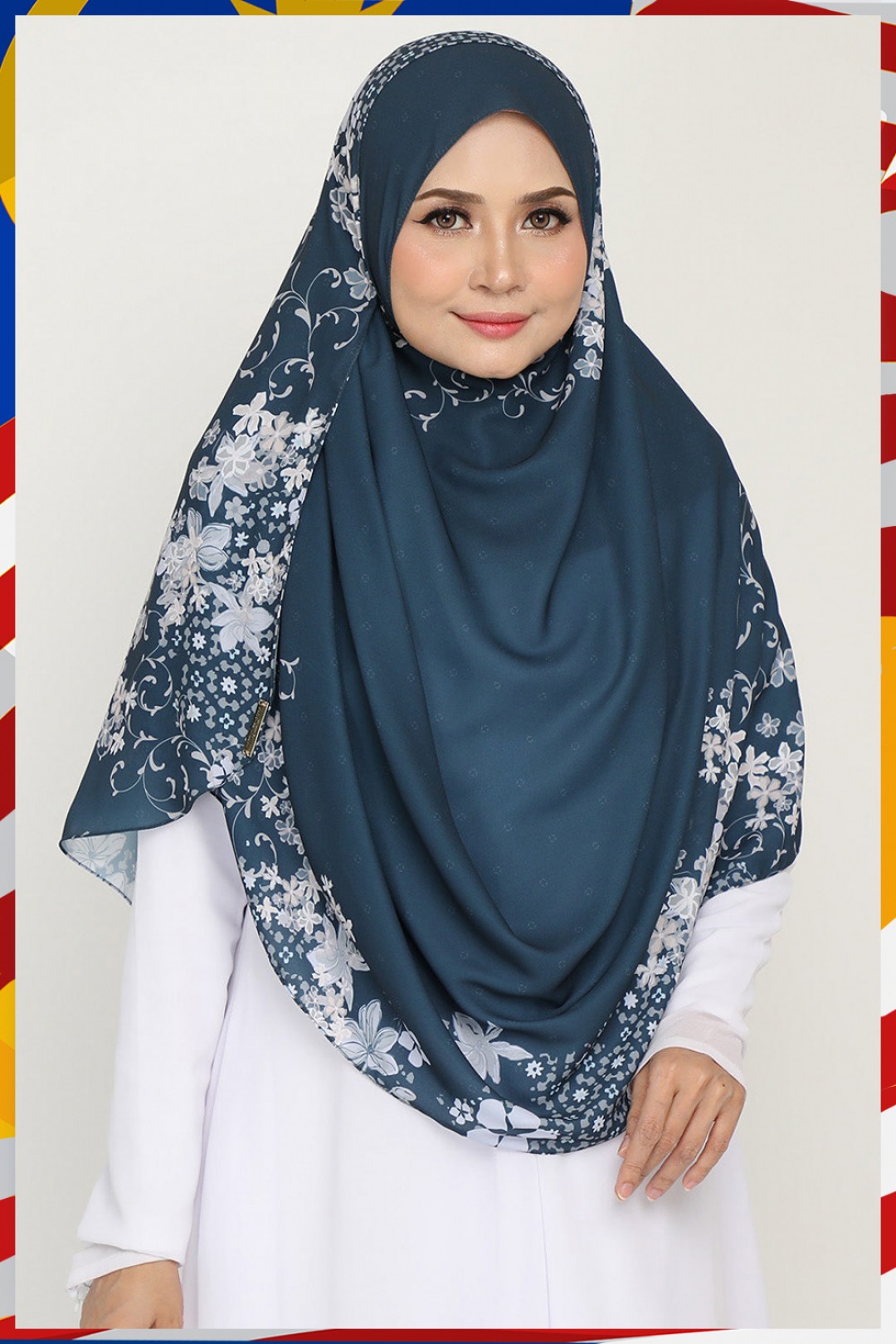 Instant Printed Khamsiyyah Dark Turqoise