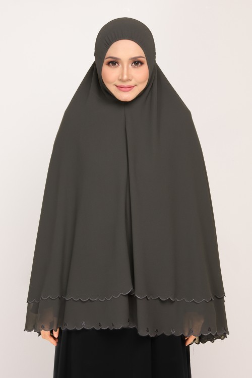 Mini Telekung Fatimah Jet Olive