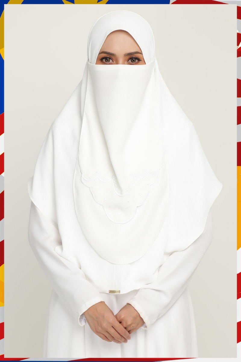 As-Is Purdah Sulam Jade White