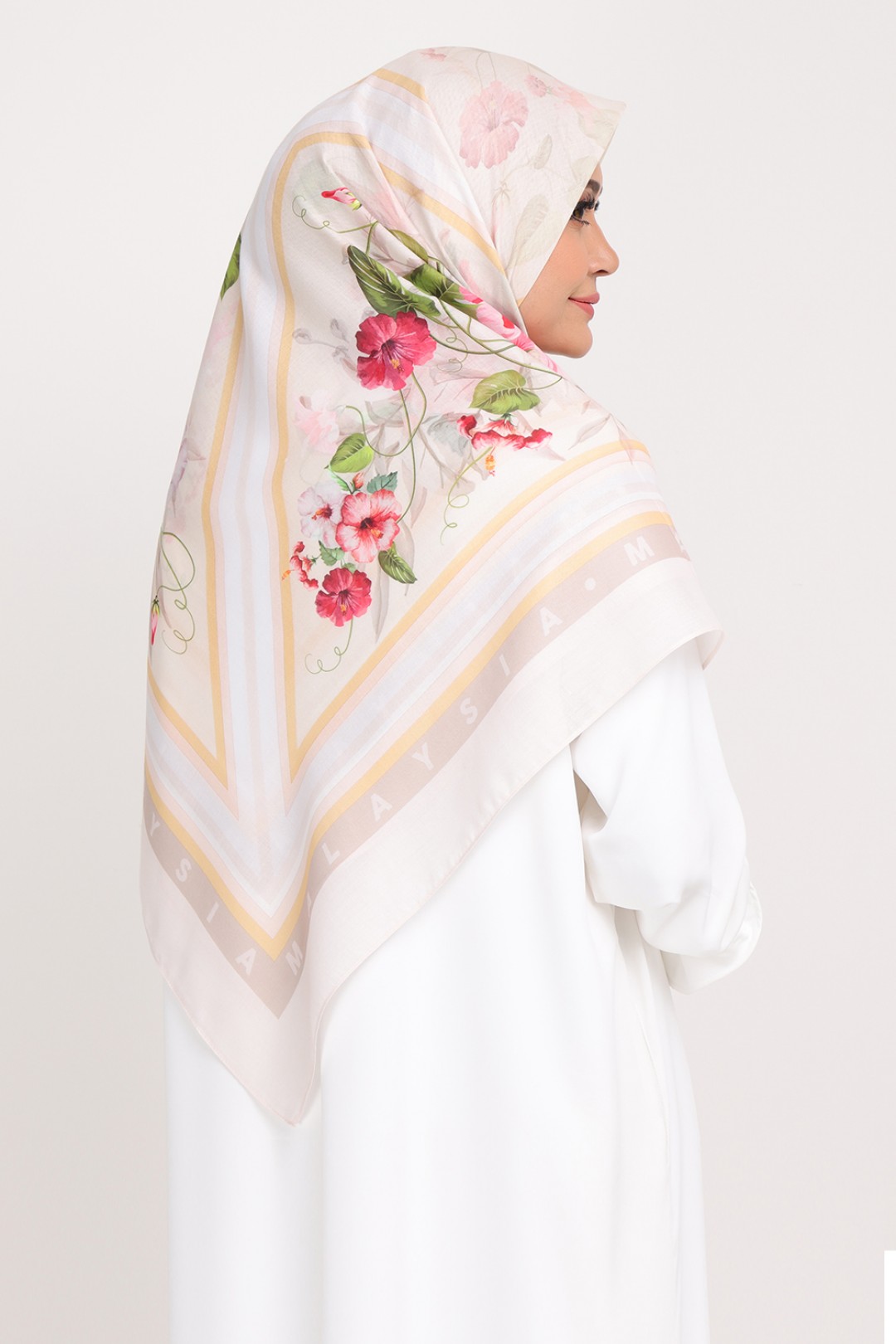 Bawal Printed Mahsuri Kesumba