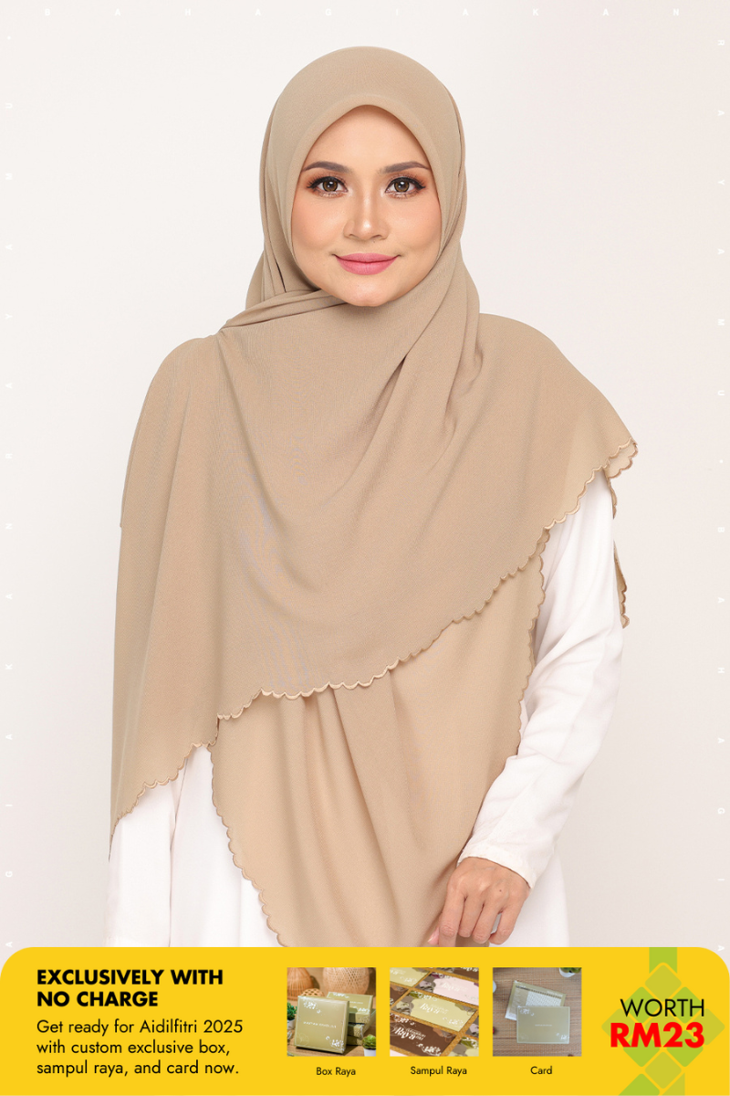 Bawal Sulam Khaki Olive