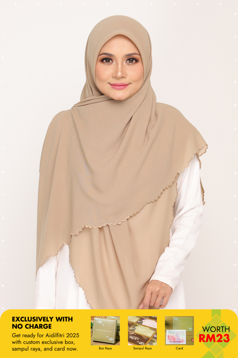 Bawal Sulam Khaki Olive