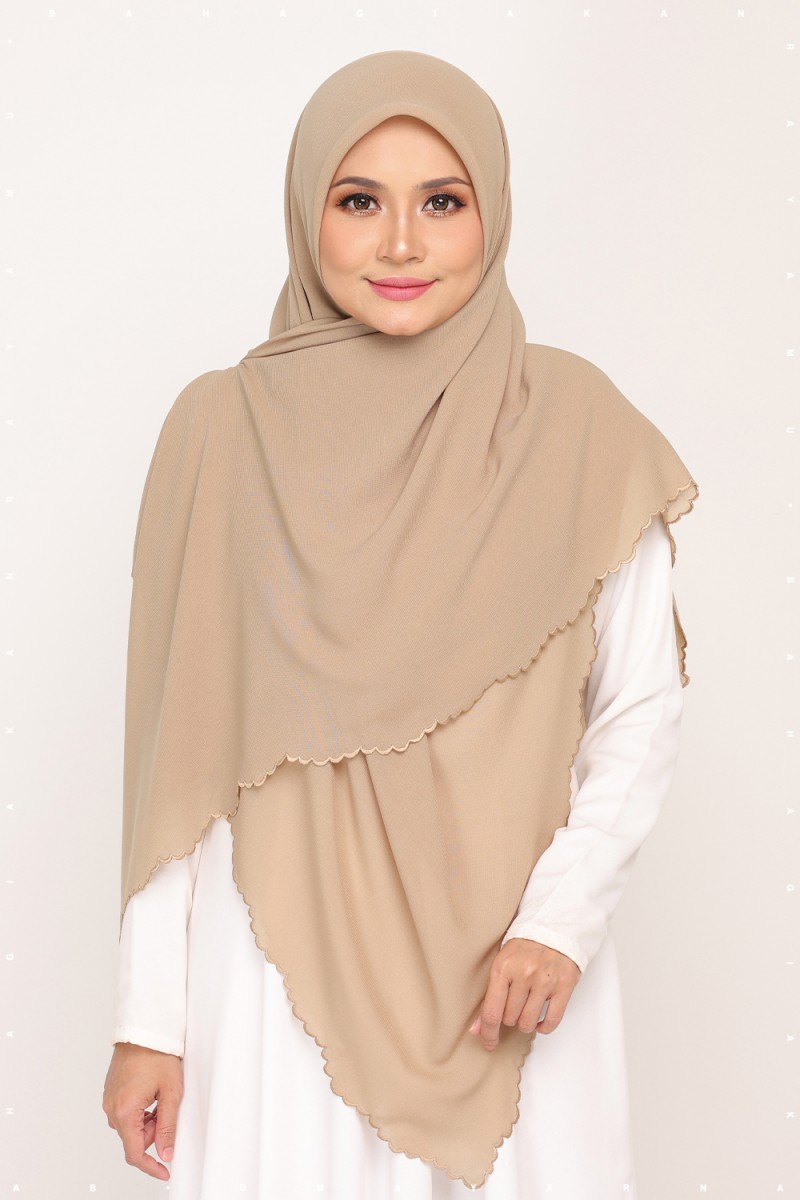 Bawal Sulam Khaki Olive