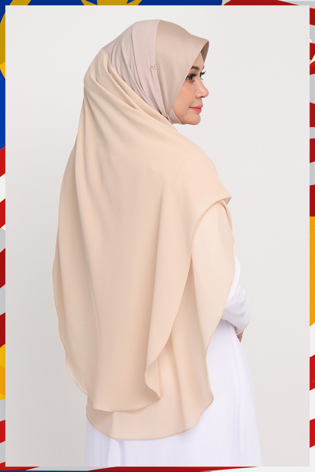 Khimar 3 Layer Pale Dogwood