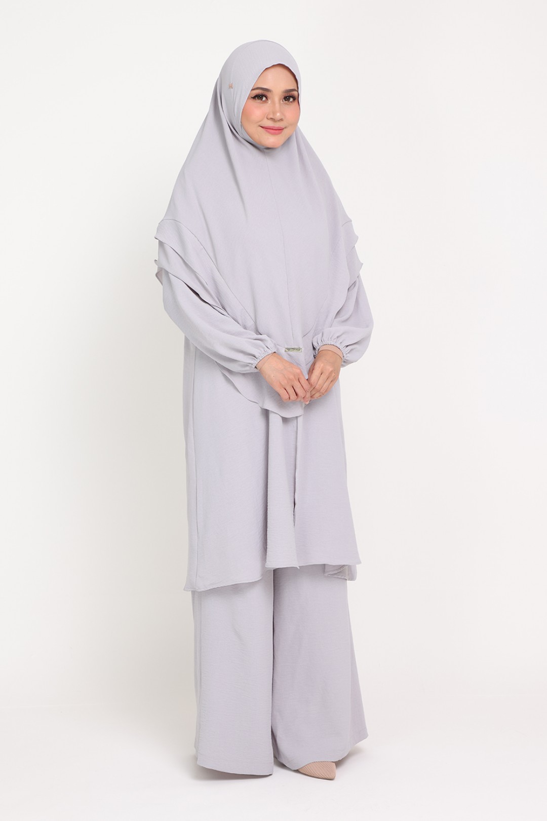 [AS-IS]- Set Sut Safiyyah Lavender Grey