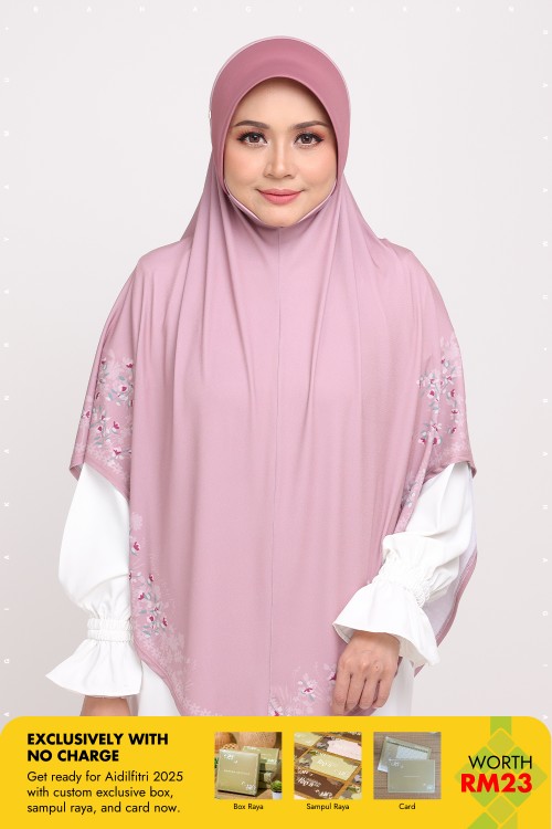 Sarung Printed Radiyyah Lavender Plum