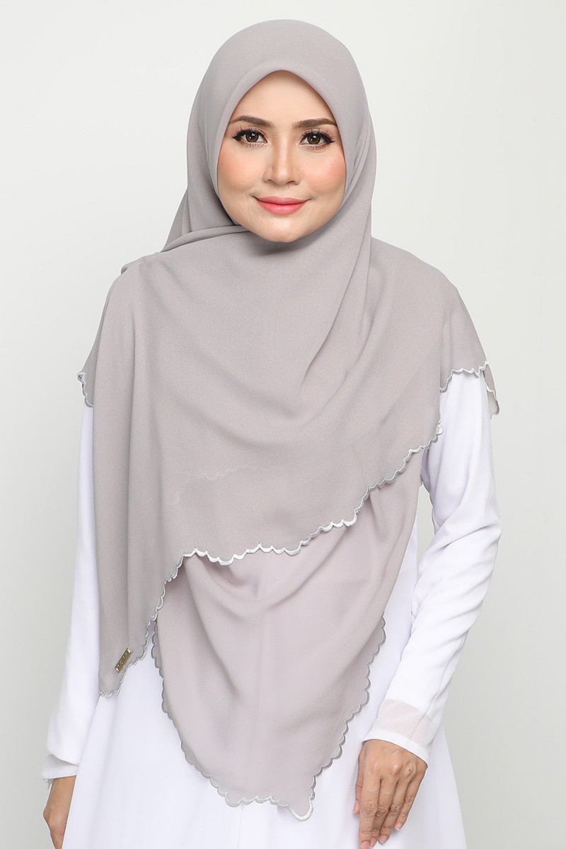 As-Is Bawal Sulam Lilac Grey