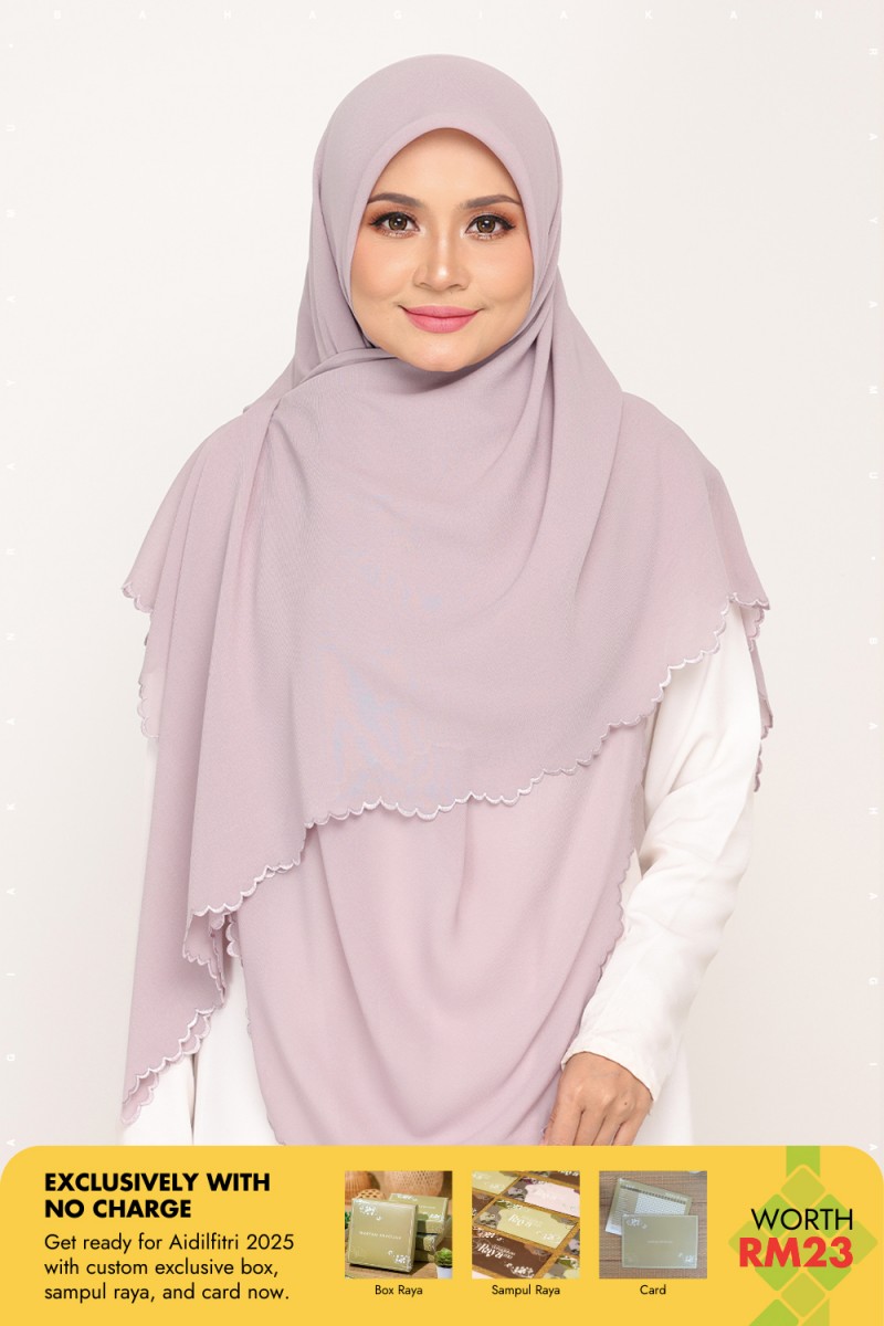 Bawal Sulam Lilac Rose