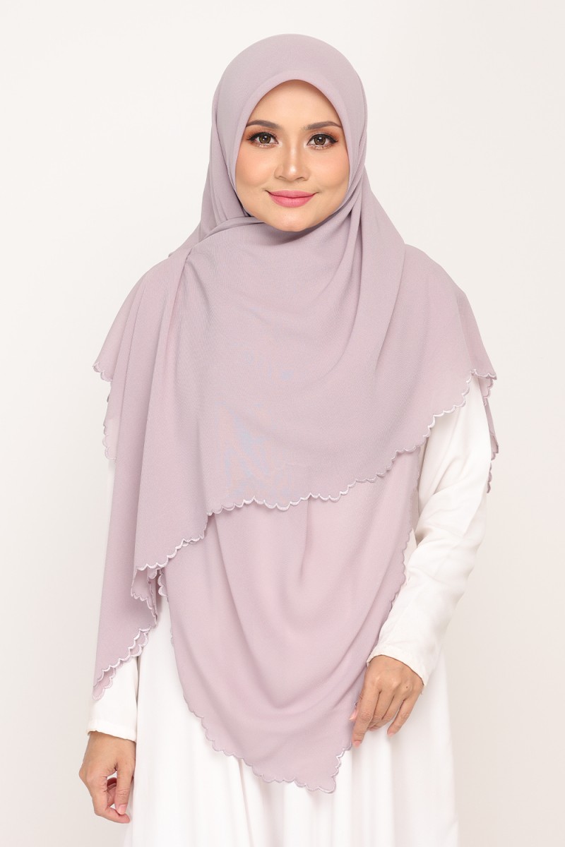 Bawal Sulam Lilac Rose