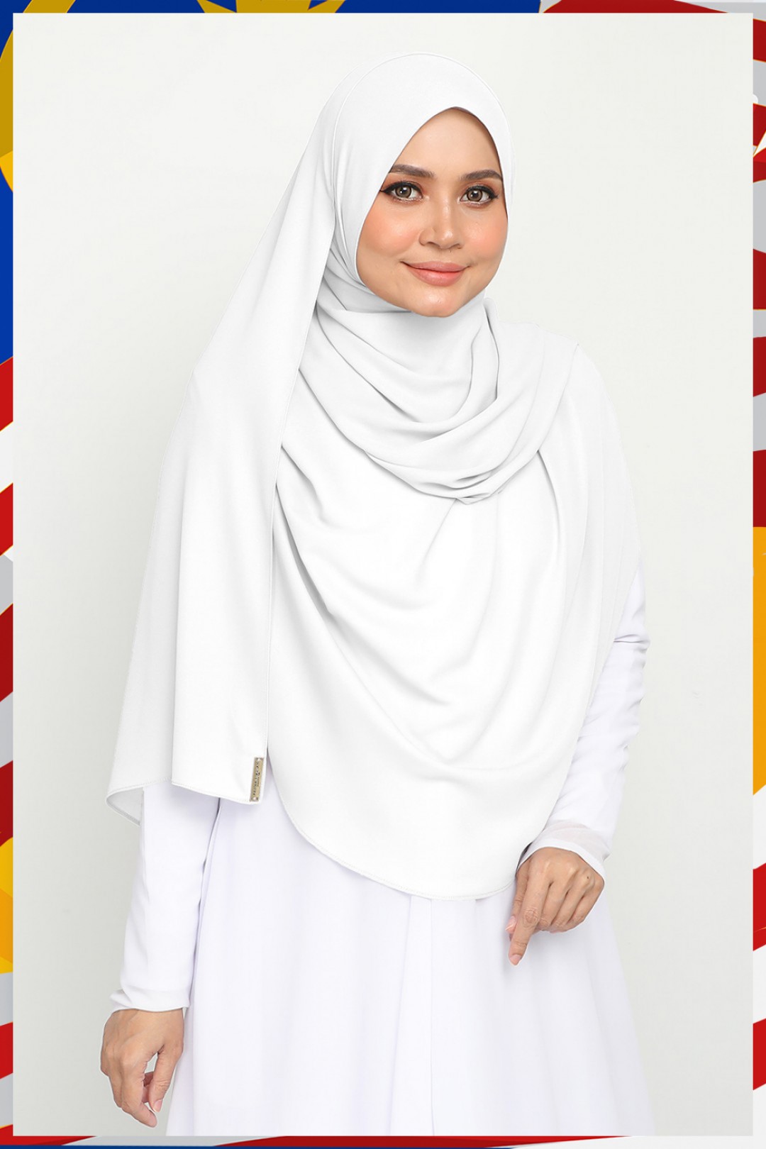 Long Shawl Albino White