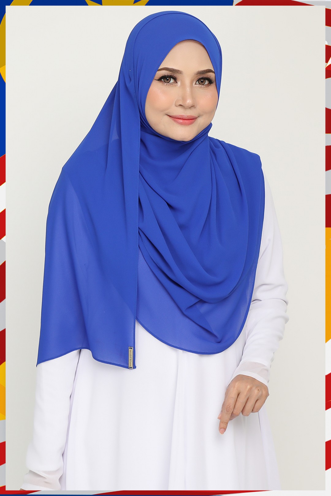 Long Shawl Blue