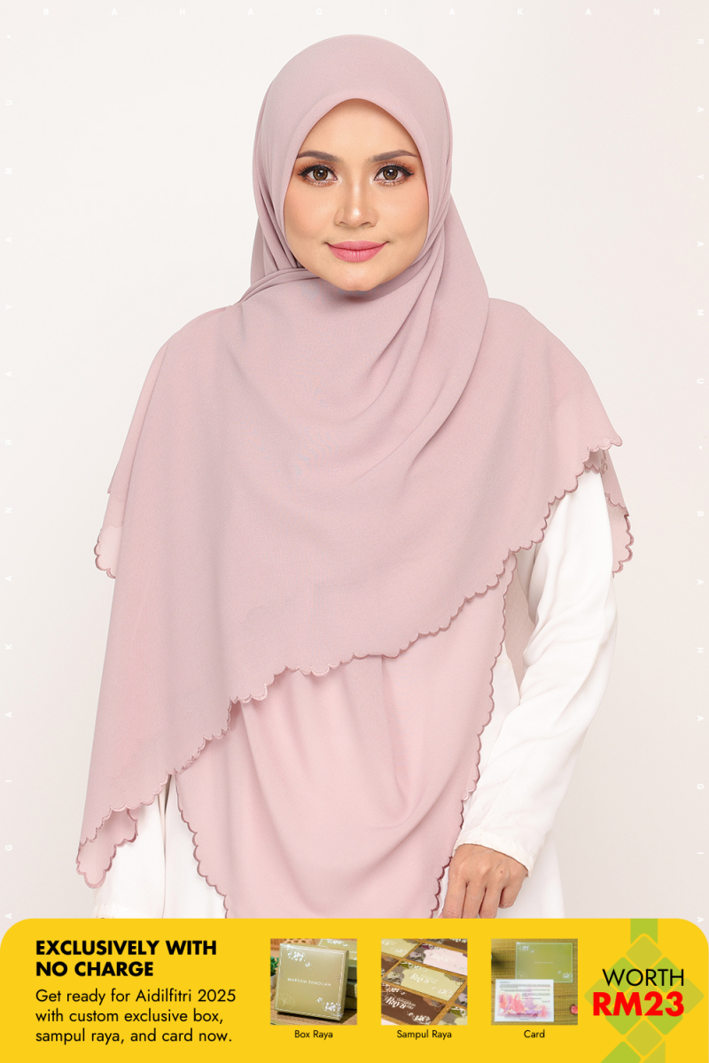 Bawal Sulam Mauve Venge