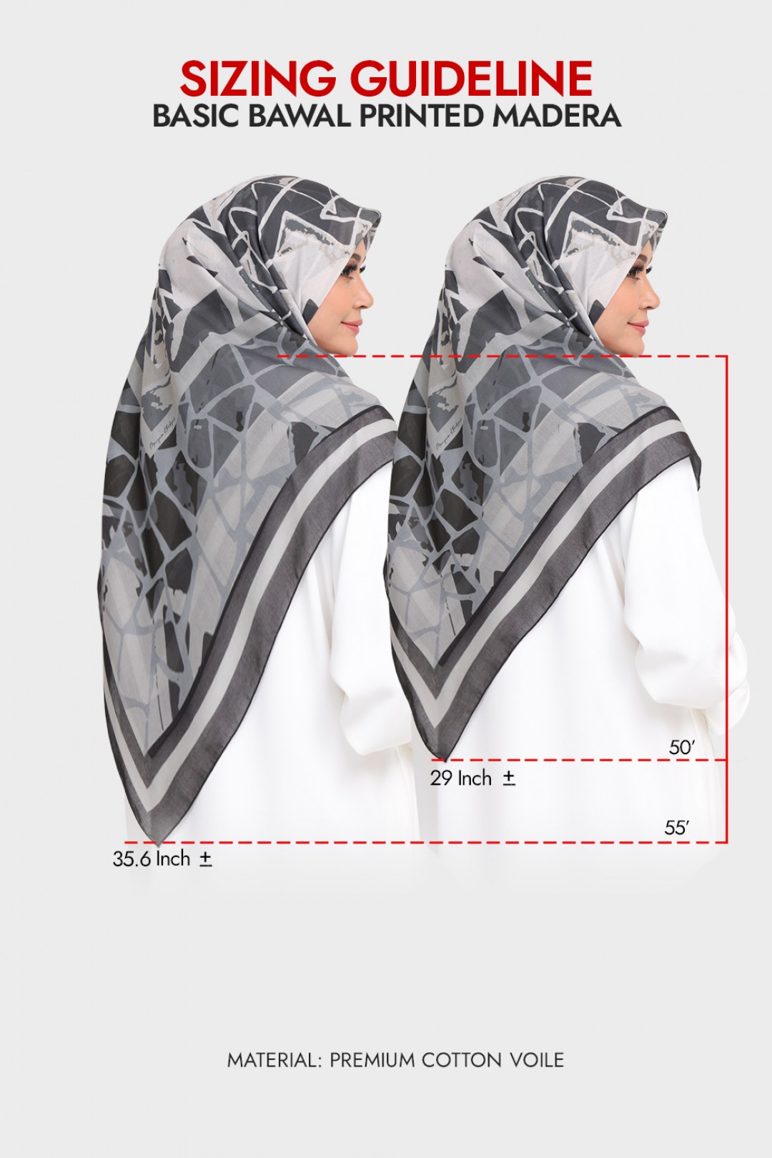 Bawal Printed Madera Silky Black