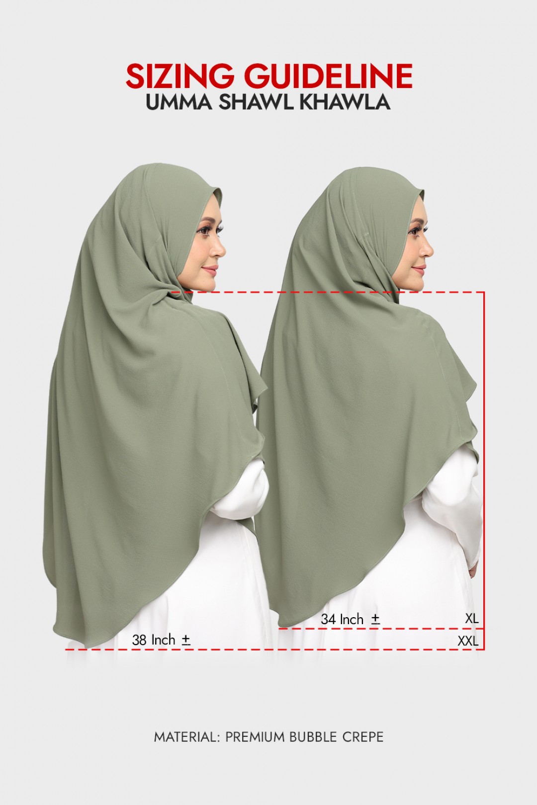 Umma Shawl Khawla Dark Moss